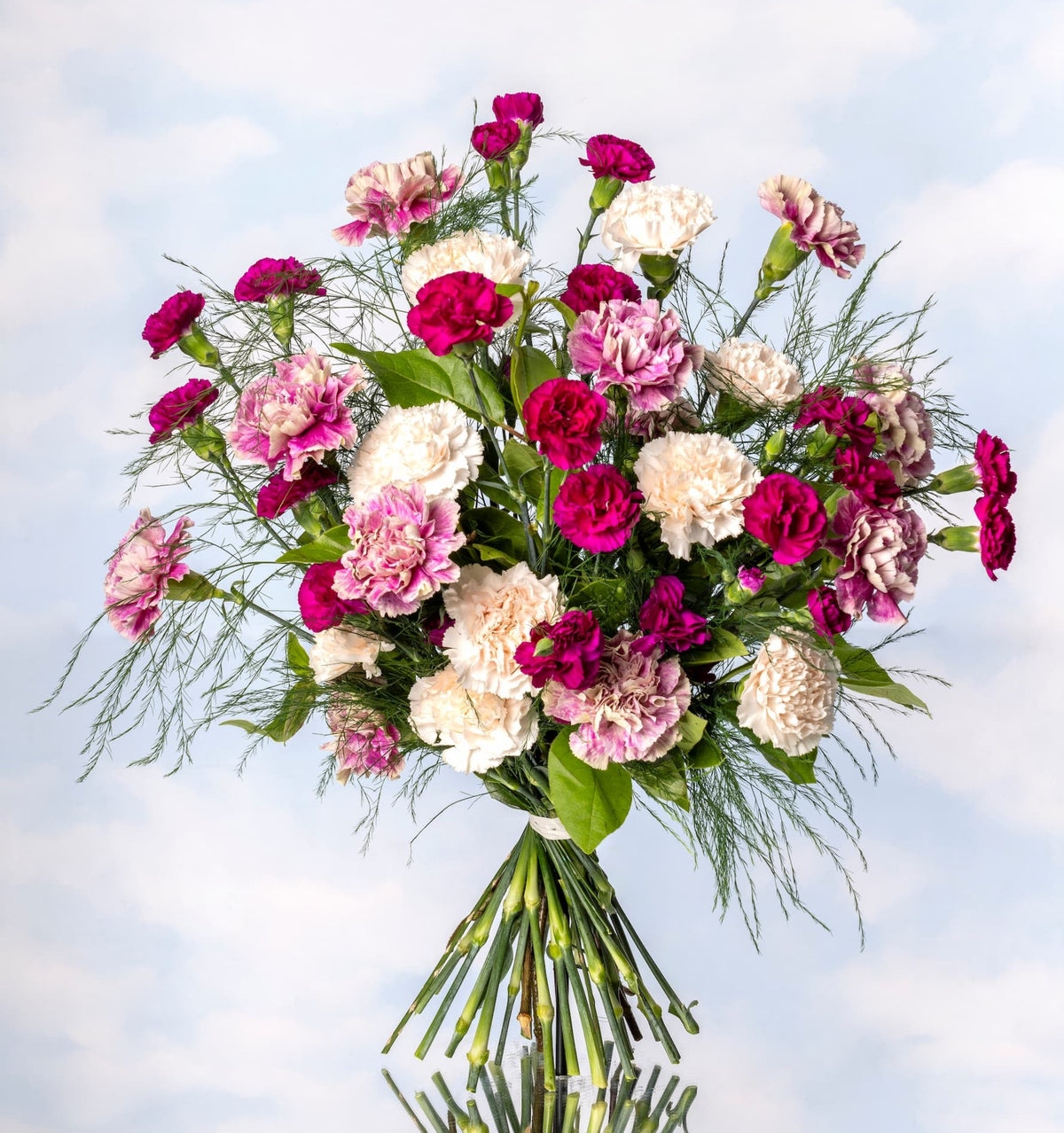 Claveles Ramo Ramo de flores | Ramo de claveles y clavelinas rosas * Mon Parnasse Flores